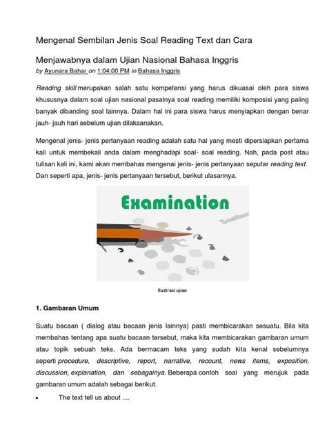 Study grammar and learn vocabulary using our growing collection of 520 online grammar quizzes and printable worksheets for learners, teachers and instructors. Contoh Soal News Item Text Beserta Jawaban - Contoh Soal ...