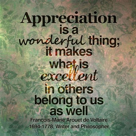 —— many see a job well done but few come forward with a word of appreciation. Appreciation is the source for others to flourish