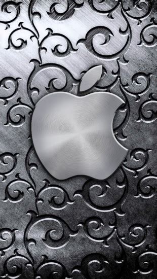 Symbol codes for apple logo. Silver Apple Logo - The iPhone Wallpapers