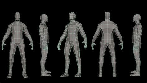 All characters have been updated to work with blender 2.8x. Low Poly Male Model #Poly, #Male, #Model | Low poly models ...