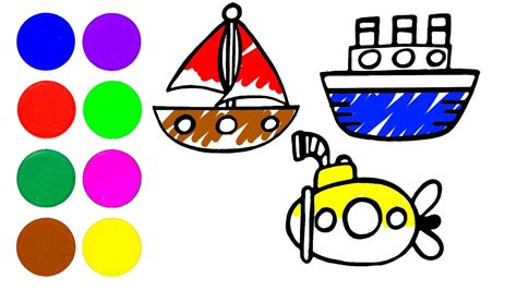 Los medios de transporte terrestres y marítimos. Dibujos De Medios De Transporte Maritimos Para Niños - Pin ...