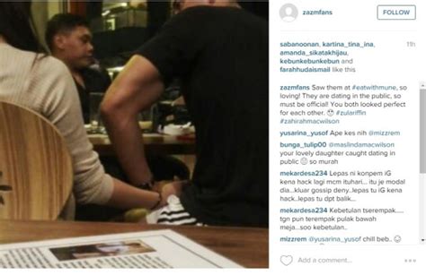 Bapa aktres cantik zahirah mcwilson, zainol mcwilson tampil dengan sebuah komen di laman instagram yang menimbulkan tanda tanya ramai. Foto Zul Ariffin & Zahirah Macwilson Berpegangan Tangan ...