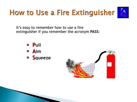 Employers may use this free osha training tutorial to understand osha requirements to provide an educational program on. PPT - Fire Extinguisher Training PowerPoint Presentation ...