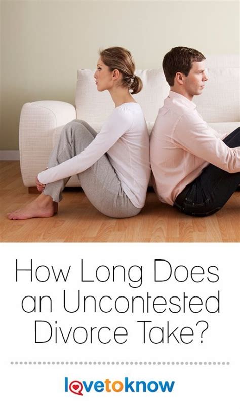 Also, it may take even longer because of the court's schedule. How Long Does an Uncontested Divorce Take? | LoveToKnow in ...