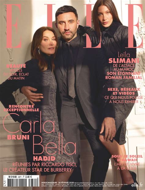 This content is imported from instagram. ELLE France Riccardo Tisci Carla Bruni Bella Hadid ...