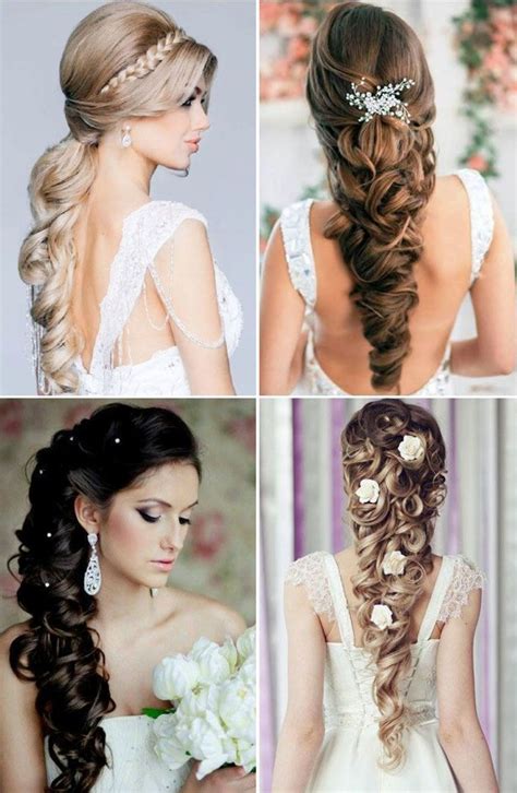 Side braid with top knot. Mind Blowing Bridal Hairstyles For Long Hair - Ohh My My