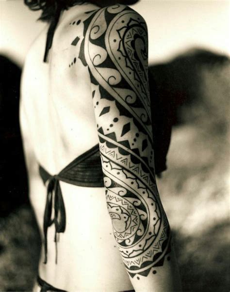 Tattoo tribal arm band hidden name by heatherejames on deviantart. 37 Tribal Arm Tattoos That Don't Suck - TattooBlend