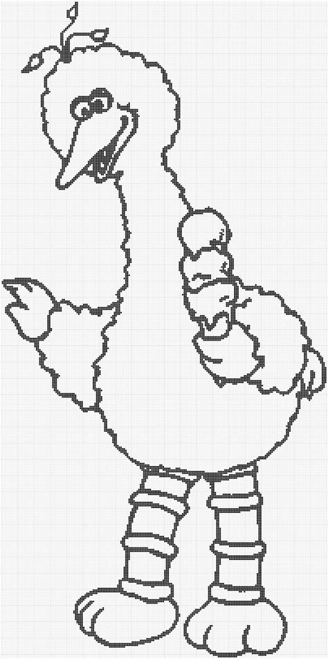 Baby big bird coloring pages. Cro Knit Inspired Creations By Luvs2knit: Sesame Street ...