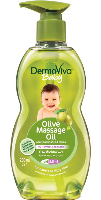 Put your baby on the sheet or your legs and gently massage. Virgin Olive Oil - Baby's skin & hair Care products.
