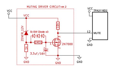 A 1 layer 90x85mm 1oc pcb was used. Version2 Anti-Pop Driver Circuit Schematic Diagram: