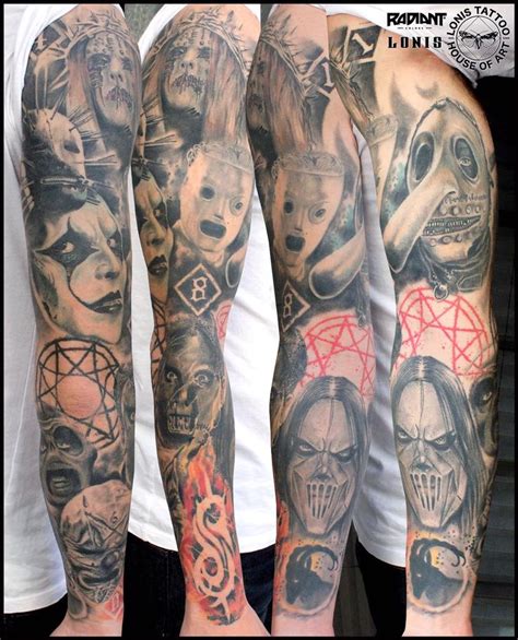 Albums include slipknot, iowa, and vol. Slipknot sleeve tattoo by Lonis | Slipknot tattoo, Metal ...