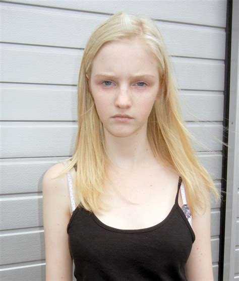 What hair i had on my legs and arms were also really light blonde. Sabine - NEWfaces