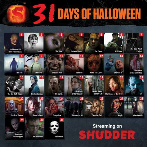 New titles are indicated with an asterisk. At Shudder, Halloween lasts all month long. Our curator ...