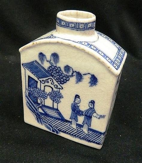 Located in west hollywood, ca. An 18th century style Chinese blue and white tea caddy ...