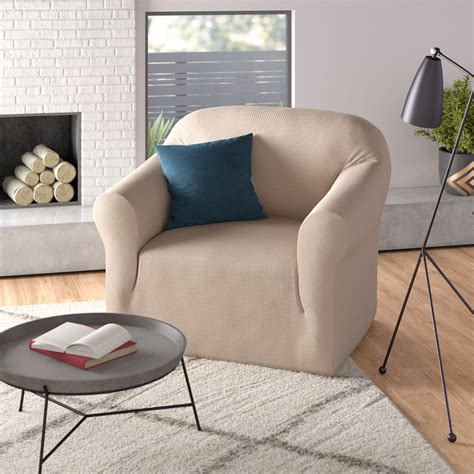 Buy wooden armchairs and get the best deals at the lowest prices on ebay! Stretch T-Cushion Armchair Slipcover | Armchair slipcover ...