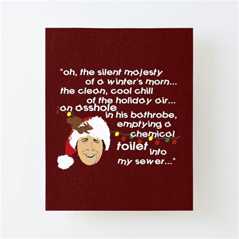 He gathers his wife ellen, daughter audrey, and son rusty and drives out to the country to a tree farm. Clark Griswold Rant by MephobiaDesigns | Redbubble in 2020 | Clark griswold, Christmas poster, Clark