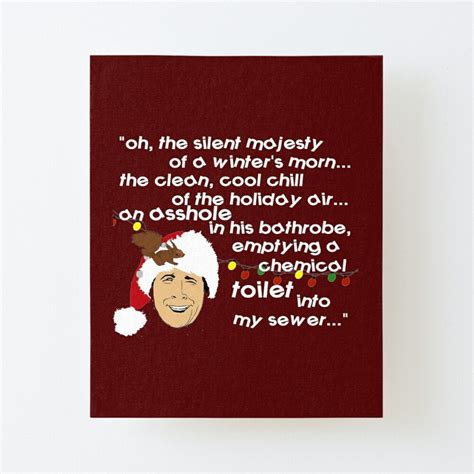 This is the scene where clark rants on his boss after he has just realized that there is no bonus coming for the griswold. Clark Griswold Rant by MephobiaDesigns | Redbubble in 2020 | Clark griswold, Christmas poster, Clark