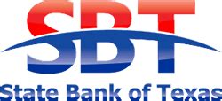 Prior to using this new feature, you will be prompted to read the online banking. State Bank of Texas (SBT) Reviews and Rates