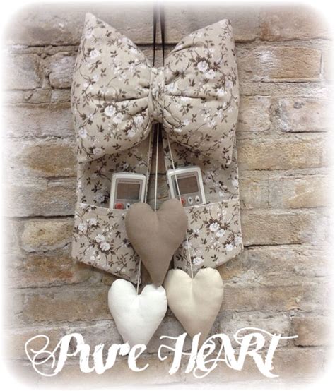 Cuscini e fodere per cuscini. Fiocco porta telecomandi per testiera del letto...solo ORIGINAL Pure HeART | Cuscini shabby chic ...