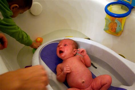 Select from premium baby first bath of the highest quality. Big Ben and Baby Juliet: Juliet's First Bath