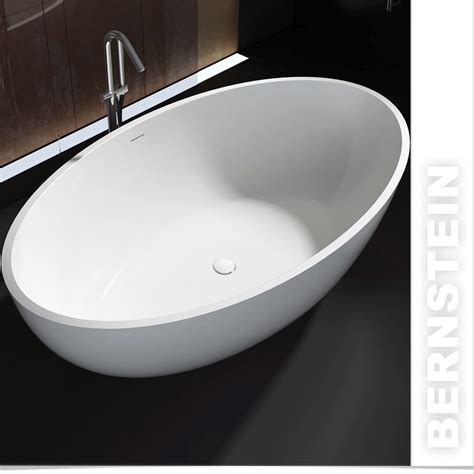 Die freistehende badewanne aus mineralguss, aus dem bernstein badshop hat eine größe von 170cm x 86cm und ist geschaffen für angenehme schaumbäder vor allem durch das material aus. BERNSTEIN Design Badewanne Freistehende Wanne RIO ...