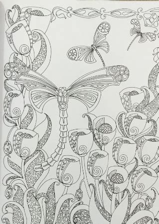 Three dragonflies with geometric patterns on their bodies. Creative Haven Entangled Dragonflies Coloring Book (Adult ...