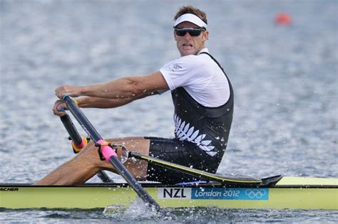 Headquarters viaduct, auckland, new zealand. New Zealand rower Mahe Drysdale on the way to gold in the ...