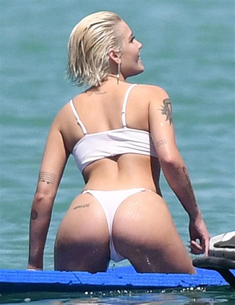And it seems jennifer lawrence and her fellow cast members were pleasantly surprised just how comfortable the waterproof attire was during shoots of the latest. Singer Halsey Flashes Her Ass In White Bikini - Scandal Planet