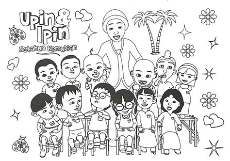 Kumpulan gambar mewarnai binatang kelinci untuk anak tk. mari mewarna gambar upin dan ipin (1) | Coloring books ...