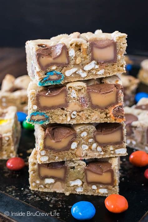 Check spelling or type a new query. Caramel Pretzel Peanut Butter M&M Bars - these blonde ...