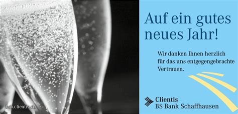 Clientis caisse d epargne de cec sa. Clientis BS Bank Schaffhausen - Auf ein gutes neues Jahr!