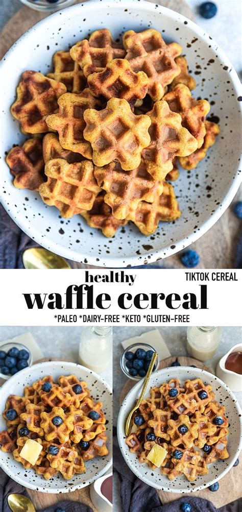 Mini Waffle Cereal in 2020 | Homemade waffles, Dessert ...