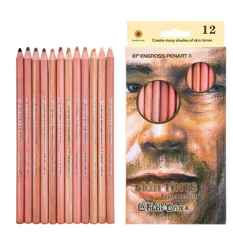 Art supplies artist materials online shop cowling wilcox ltd. Seamiart_12 Colors Skin-Tone Soft Pastel Pencils_Art ...