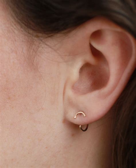 semi-circle-hug-hoops-stud-earrings,-stud-earrings-unique,-bar-stud-earrings