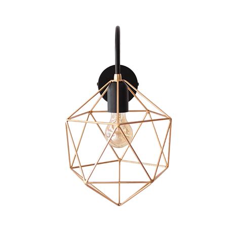 Save on modern geometric lamp. Geometric Wall Sconce Light Modern Lighting Handmade Polyhedron Metal Industrial Brass Lamp Gold ...