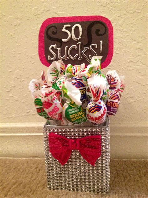 10 of the best 50th birthday gift ideas. #50sucks! 50th birthday present for Brad's mom. Shhhh! Don ...