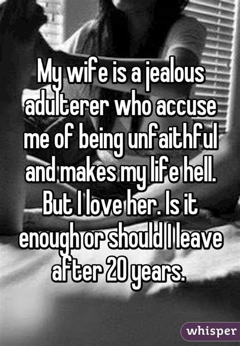 Her cheating fantasies were no secret to him so why not make some money and let her make them a reality once in awhile? My wife is a jealous adulterer who accuse me of being ...
