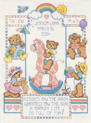 Dimensions counted cross stitch kit wild animal abc. Dimensions Needlecrafts Counted Cross Stitch, Bear Buddies ...