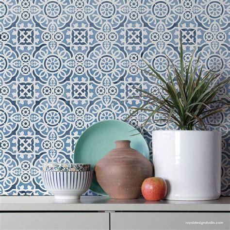 If you are looking for a way to give your home a new look, painting the tile in your home with a stencil is a great way to do that! Tile Painting Stencils - Tile Stencil - Floor Tiles - DIY ...