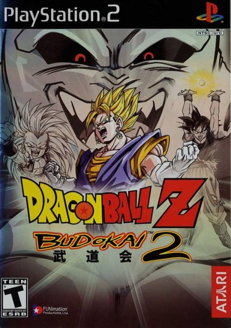 Fight across vast battlefields with destructible environments and platform: Dragon Ball Z: Budokai 2 (2003) by Dimps PS2 game