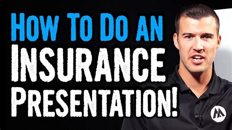 You'll want to begin prospecting for clients. How To Do A Presentation As An Insurance Agent! - YouTube