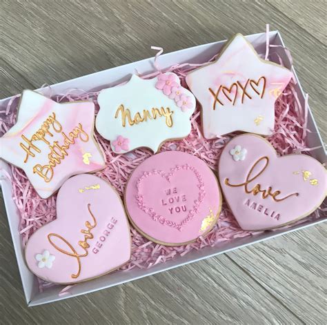 Personalised biscuits birthday biscuits mum birthday gift | Etsy