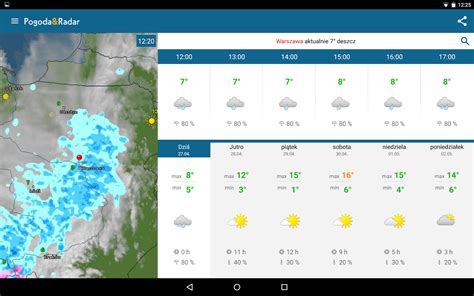 Aplikacja aktualizuje aktualne zdjęcia z obrazami radarowymi. Pogoda & Radar: prognoza - Aplikacje Android w Google Play