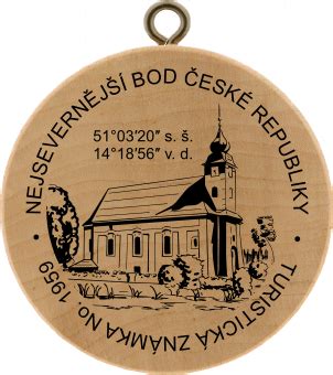 Er liegt sechs kilometer nordöstlich von dolní poustevna im schluckenauer zipfel an der grenze zu. Turistické známky - No. 1959 - Nejsevernější bod České ...