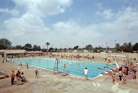 Travelers seeking comfortable and convenient accommodation. Mayfair Pool, 1970 | Mayfair, Lakewood, Pool