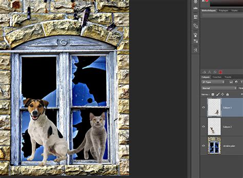 Coller une image dans une sélection avec Photoshop