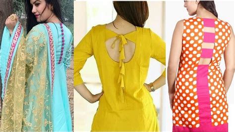 Presenting adornment that are similar to polka traditional dresses design on the front, extremely elegant and classy back neck design, this blouse. 50 Latest Back Neck Designs For Kurti and Salwar Suits