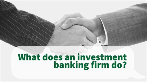 A finance degree is all but mandatory for certain banking roles. What does an investment banking firm do? - YouTube