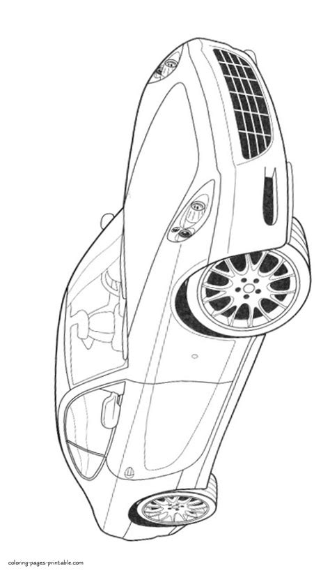 Download Ferrari 612 Scaglietti supercar || COLORING-PAGES-PRINTABLE.COM