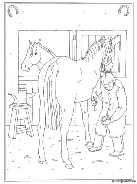 Kleurplaat uit de categorie 'paarden kleurplaten'. Pin by Lovisa Larsson on Coloring Kids | Horse coloring books, Horse coloring pages, Horse coloring